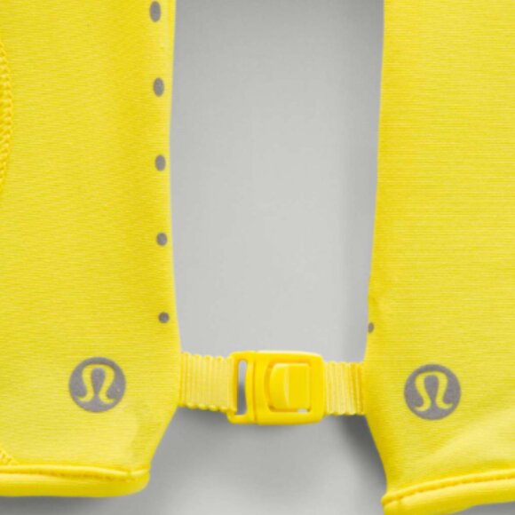 Brand New Lululemon MATCHING SET Beanie AND Gloves in Sonic Yellow - Picture 7 of 8